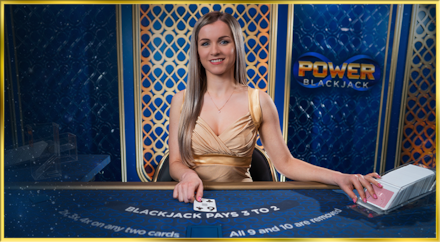 Live Casino Power Blackjack screenshot