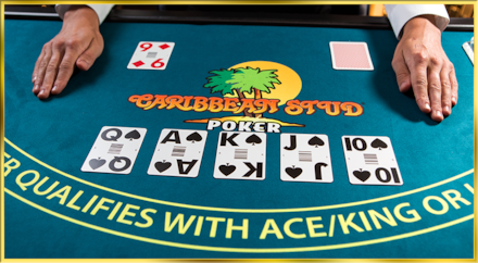 Live Casino Caribbean Stud Poker screenshot