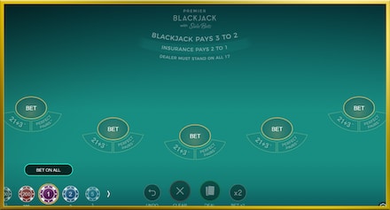 Premier Blackjack with Side Bets screenshot