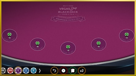 Multi Hand Vegas Strip Blackjack screenshot
