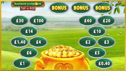 Rainbow Jackpots Tap A Roo screenshot